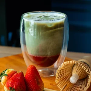 Iced Strawberry Matcha Latte