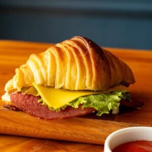 French Beef Croissant Sandwich