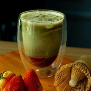 Iced Strawberry Matcha Latte